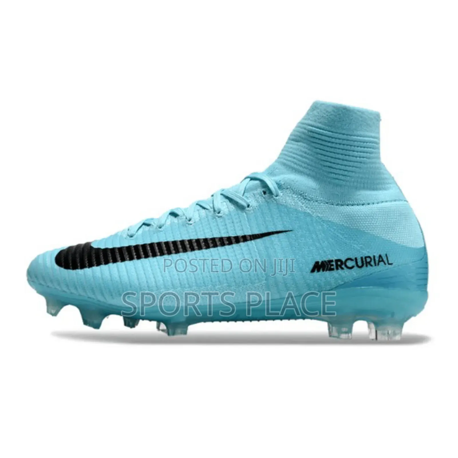 Nike Skyblue Superfly 5 Elite Fg Football Boots Mercurial
