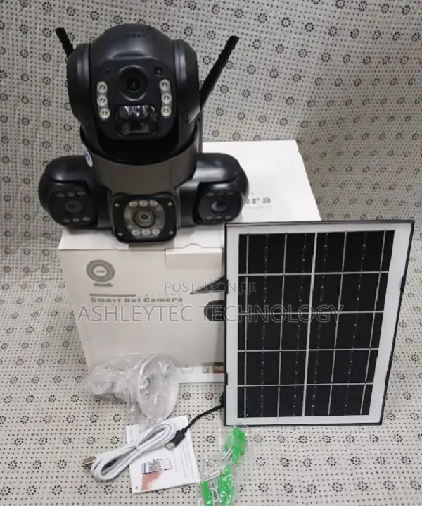Solar Camera Triple Lens 4g Solar V380 Tripple Lens