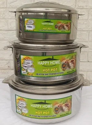 3pcs Big Hotpots, Happy Home Hotpots