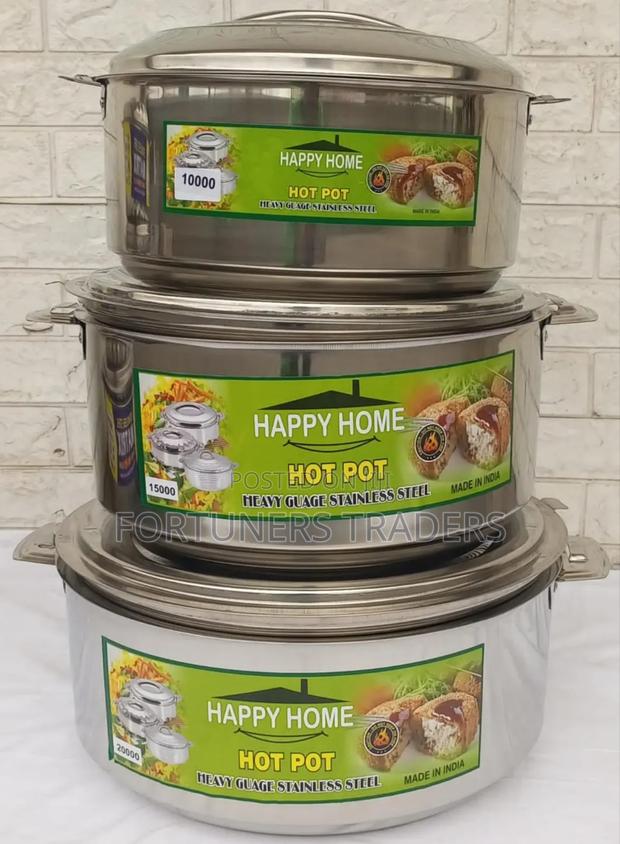 3pcs Big Hotpots, Happy Home Hotpots