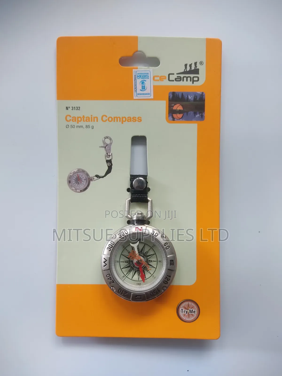 Ace Camp Captain Compass 50mm/85g With Zinc Alloy