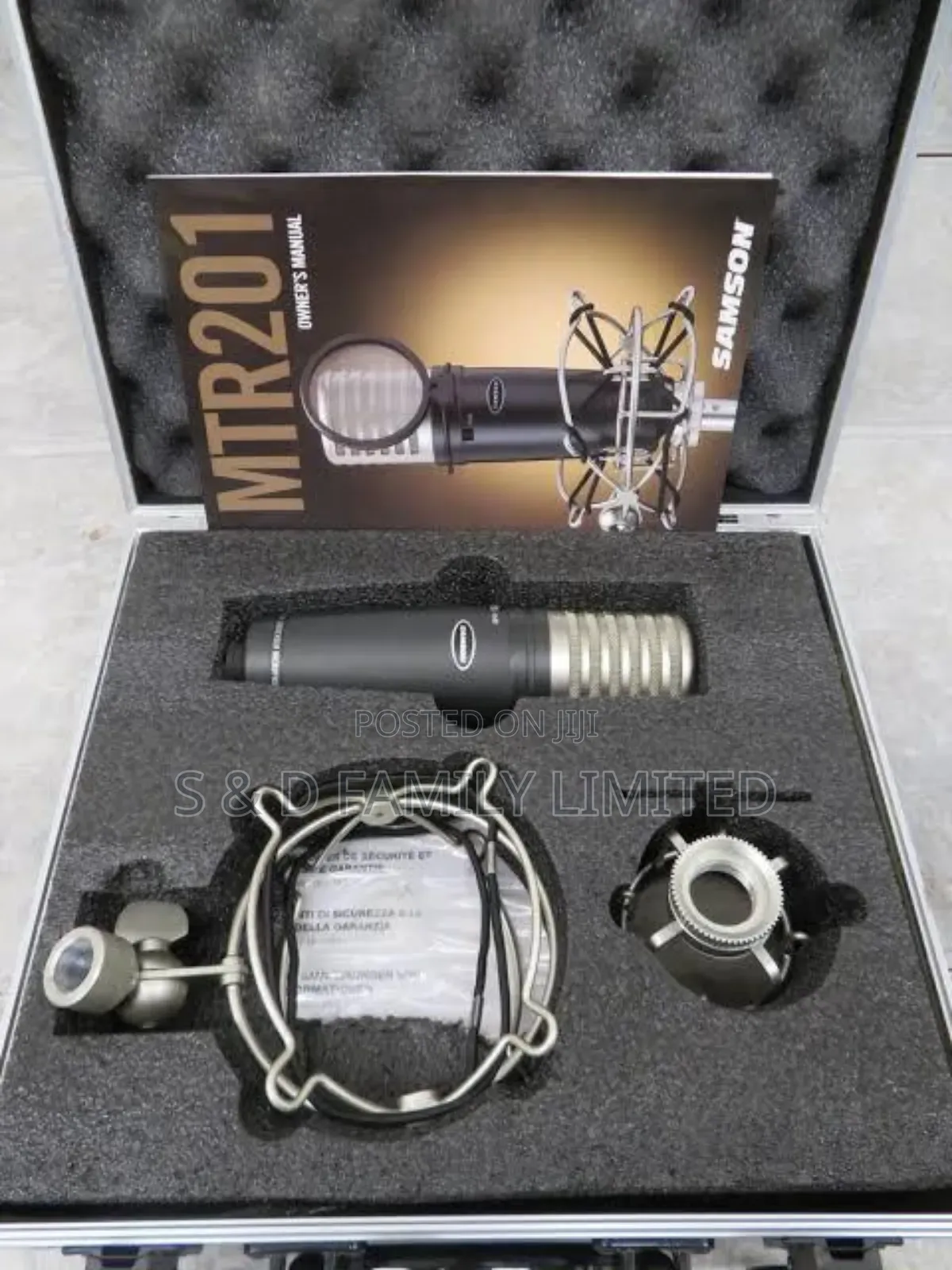 Samson Mtr231 Condenser Microphone With Shockmount Case