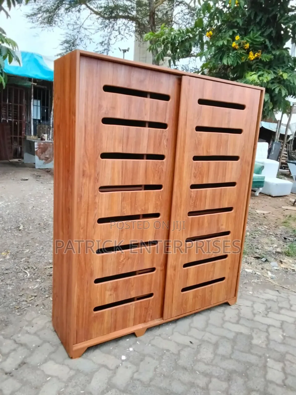 Modern Mdf Shoerack With Sliding Doors 5 By 6 Fitt
