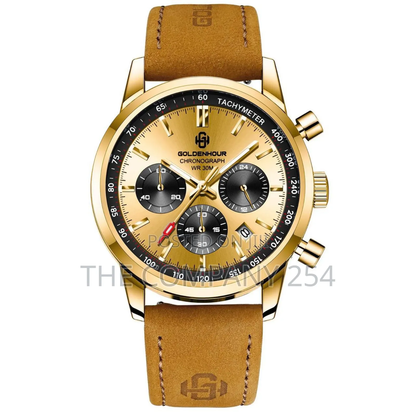 Golden Hour Original Analogue Series Leather Strap Watches