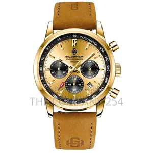 Golden Hour Original Analogue Series Leather Strap Watches