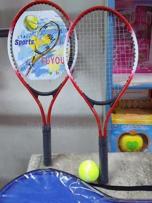 Badminton Set With a Green Tennis Ball - thumbnail 2