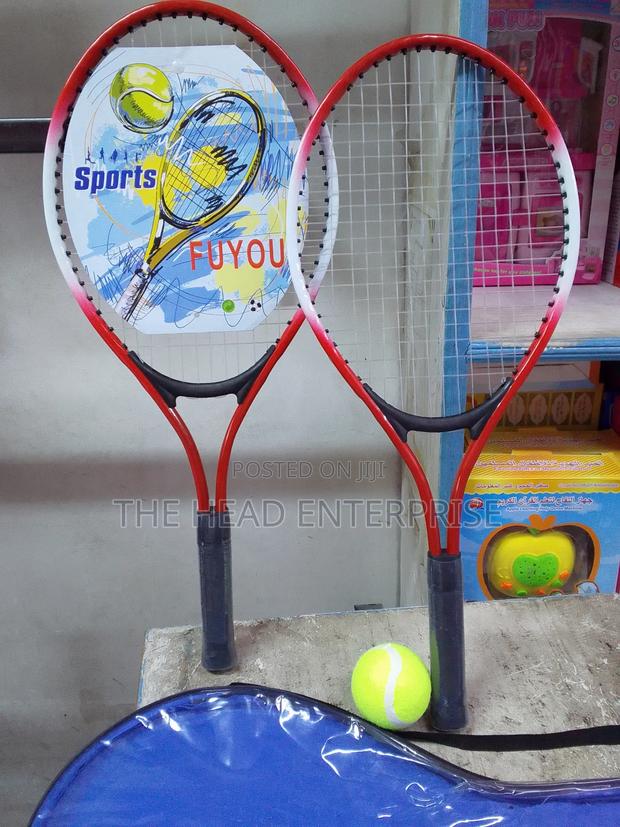 Badminton Set With a Green Tennis Ball - thumbnail 3
