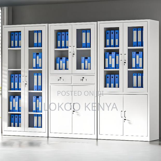Office Cabinet : Steel Metallic 2-Door Office Cabinet