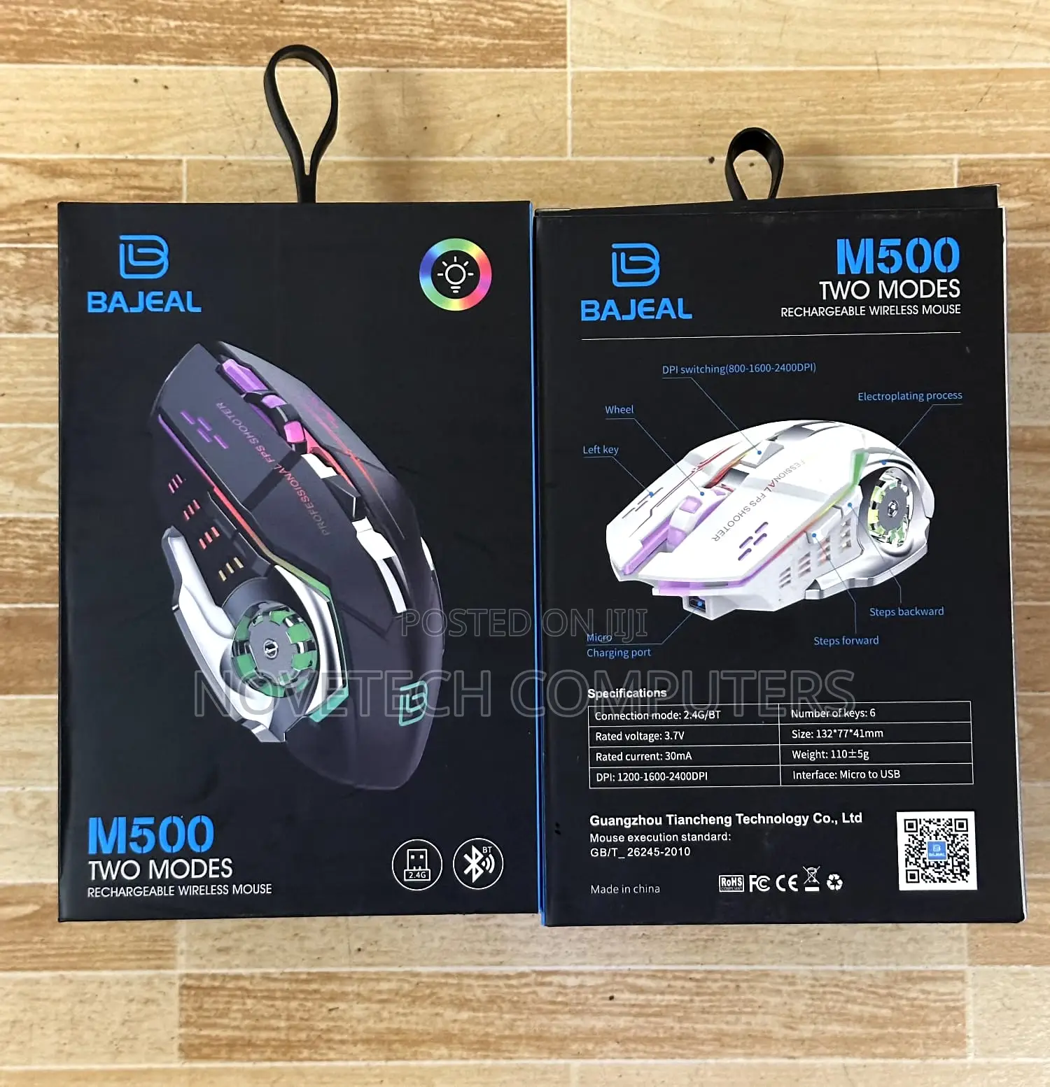 Bajeal M500 Wireless 2.4g Bluetooth Rechargeable Mouse