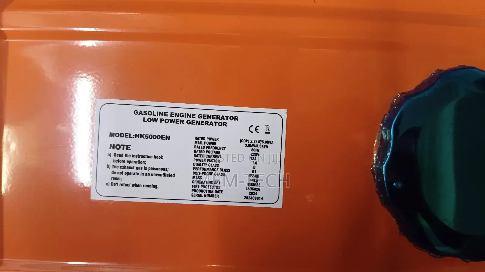 5.5kva Hisaki Generator-Petrol Generator