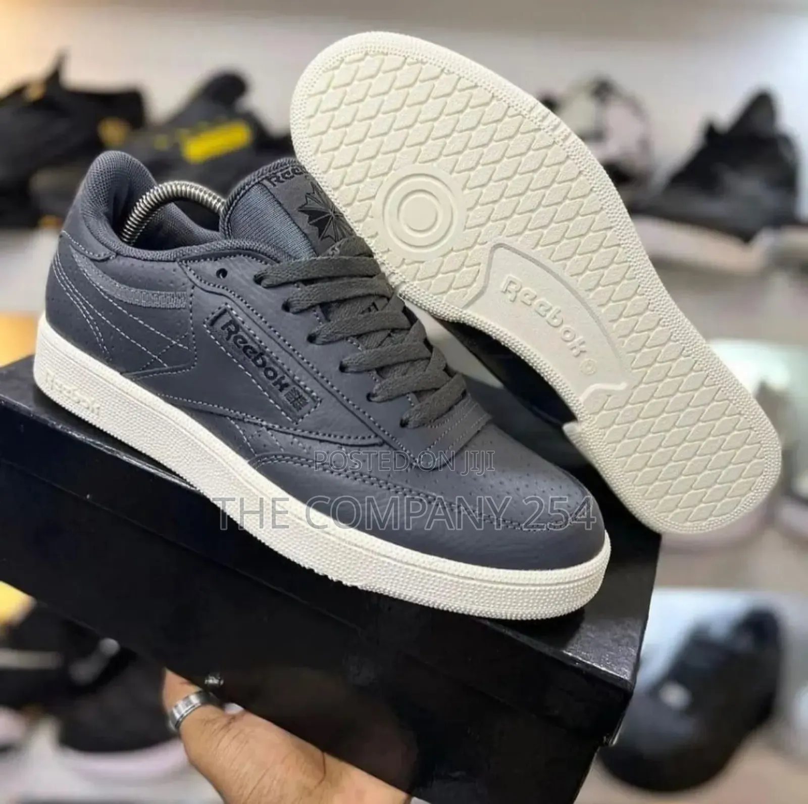Leather Reebook Classic Smart Casual Rubber Sole Shoes