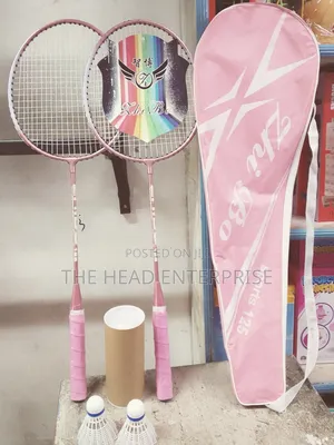 Badminton Racket Pink for Girls With 3 Set Balls