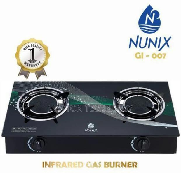 Glass Top Table Infrared Cooker Nunix 2 Burner