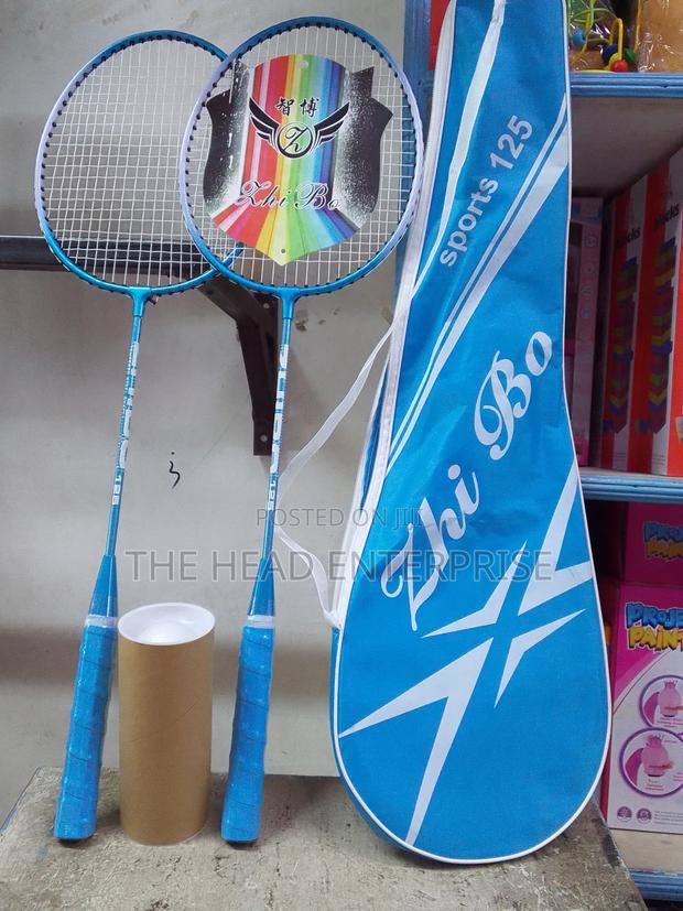 Badminton Racket Blue Colored Recommended for Kids - thumbnail 2