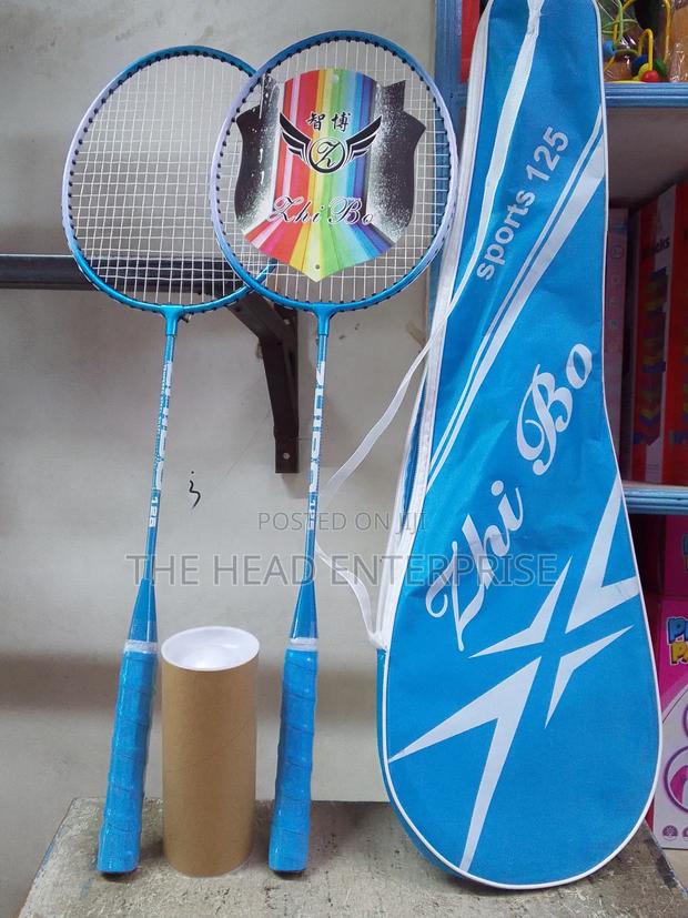 Badminton Racket Blue Colored Recommended for Kids - thumbnail 3