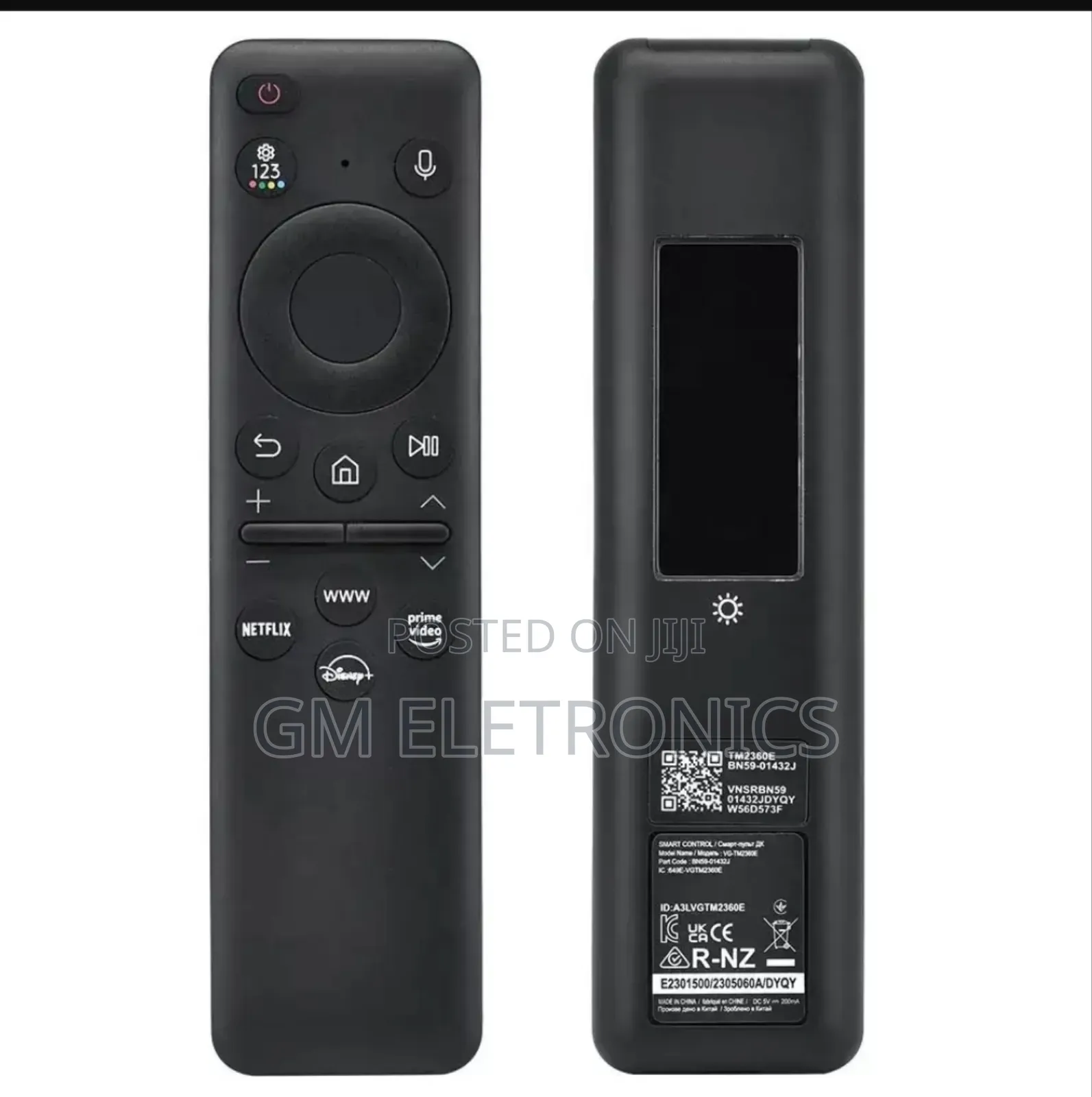 New Solar Cell Voice Remote for 2023 Samsung Tv.