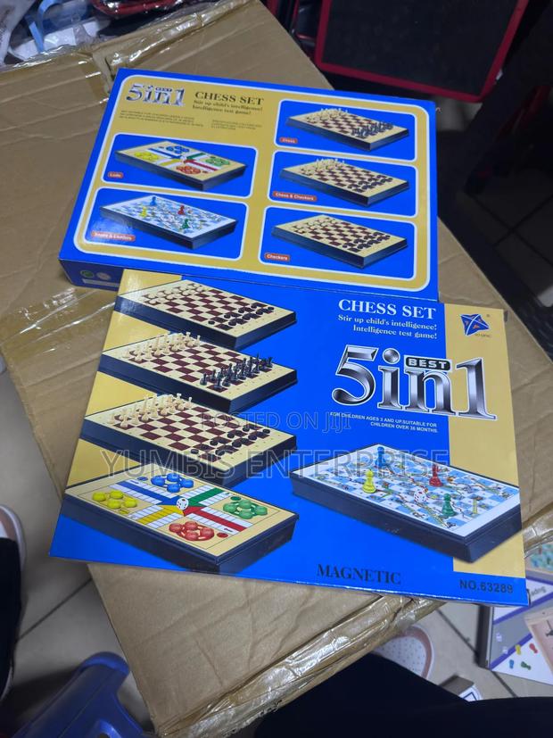 5 in 1 Chess Game (Chess, Checkers,Snake Ladders, Ludo, - main view