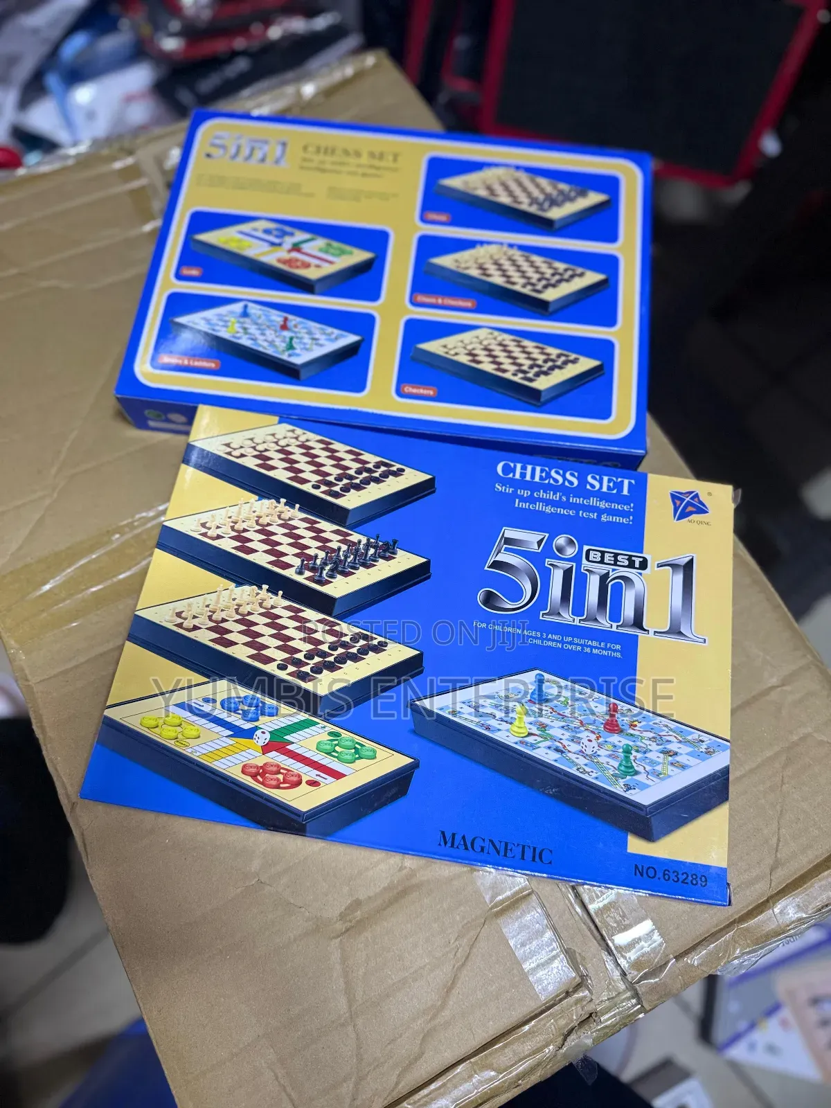 5 in 1 Chess Game (Chess, Checkers,Snake Ladders, Ludo,
