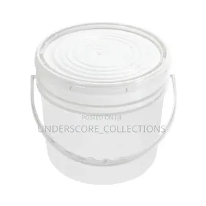 5ltr White Bucket With Lid