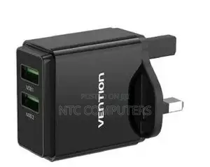 Vention Two-Port Usb A+C(18w/20w) Wall Charger Uk-Plug