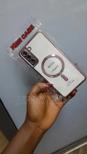 Yetagso Pink Plated Case for Galaxy S21 Plus Clear Case