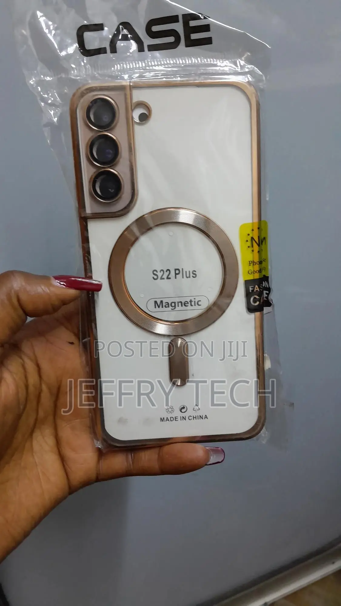 Mvvkky Electroplated Transparent Case for Samsung S22+
