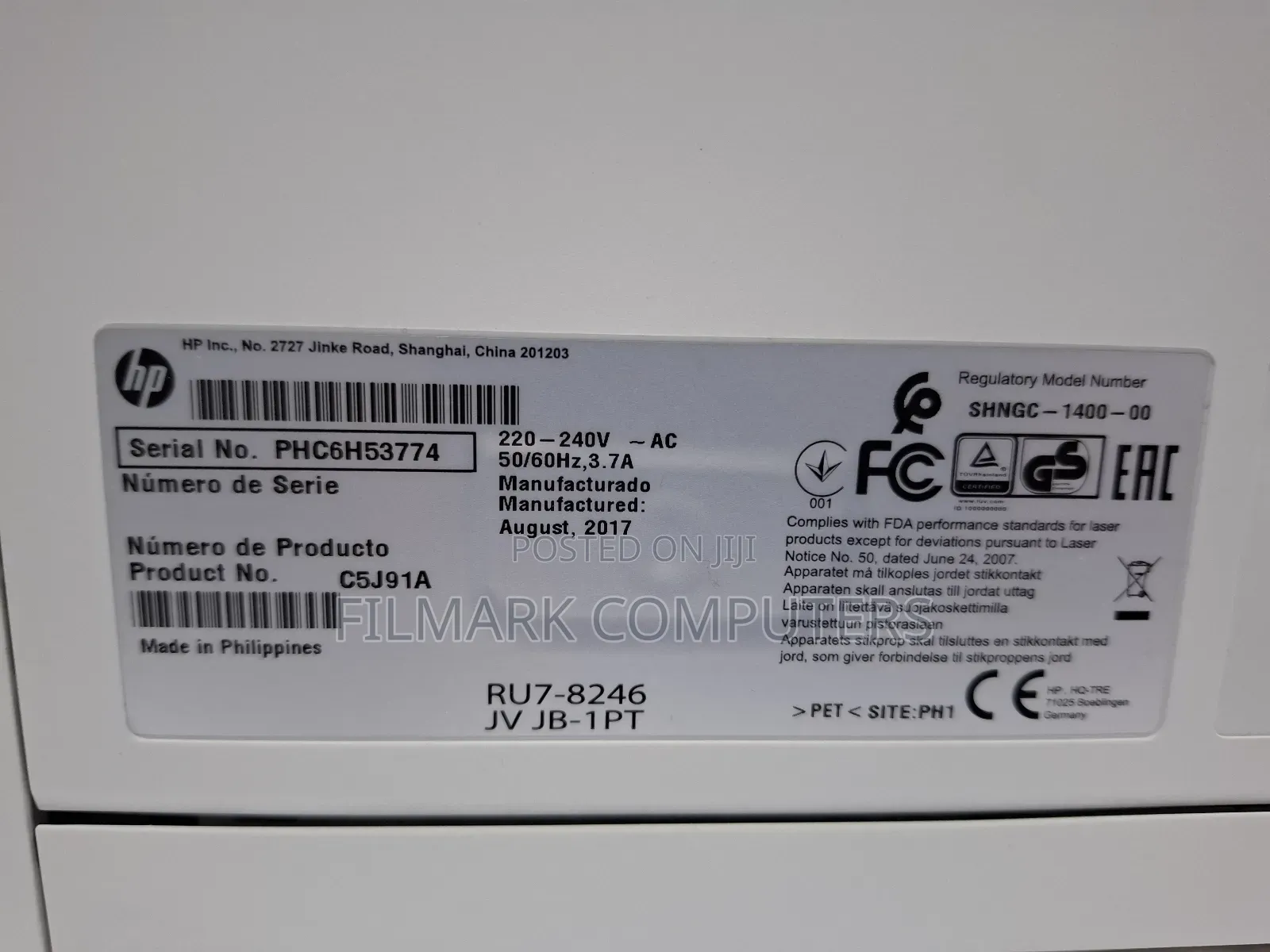 Hp Laserjet Pro M402dne Monochrome Laser Printer C5f94a