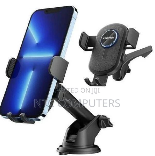 Vention One Touch Clamping Car Phone Mount With Suction