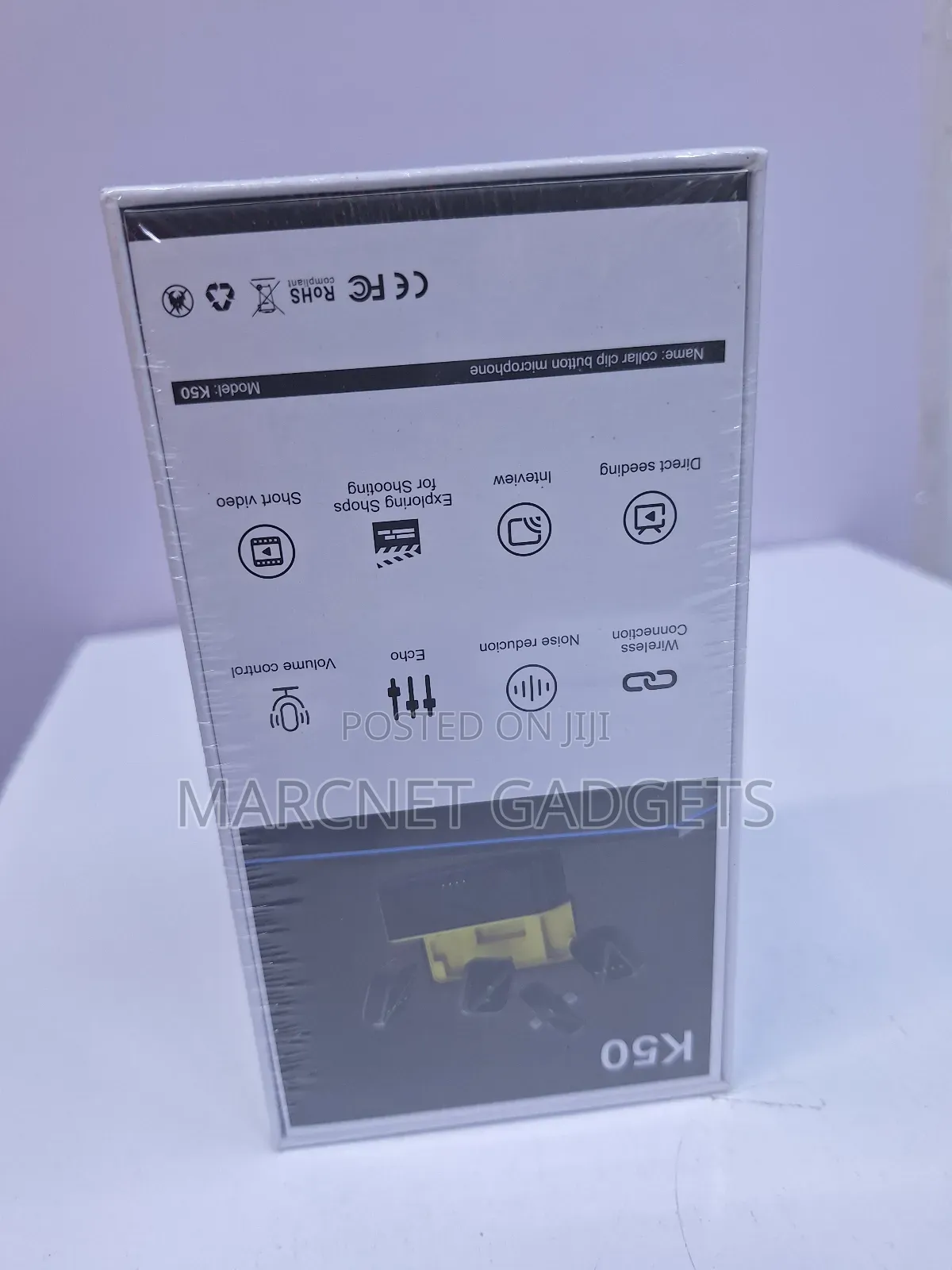 K50 Wireless Collar Microphone With Noise Cancellation