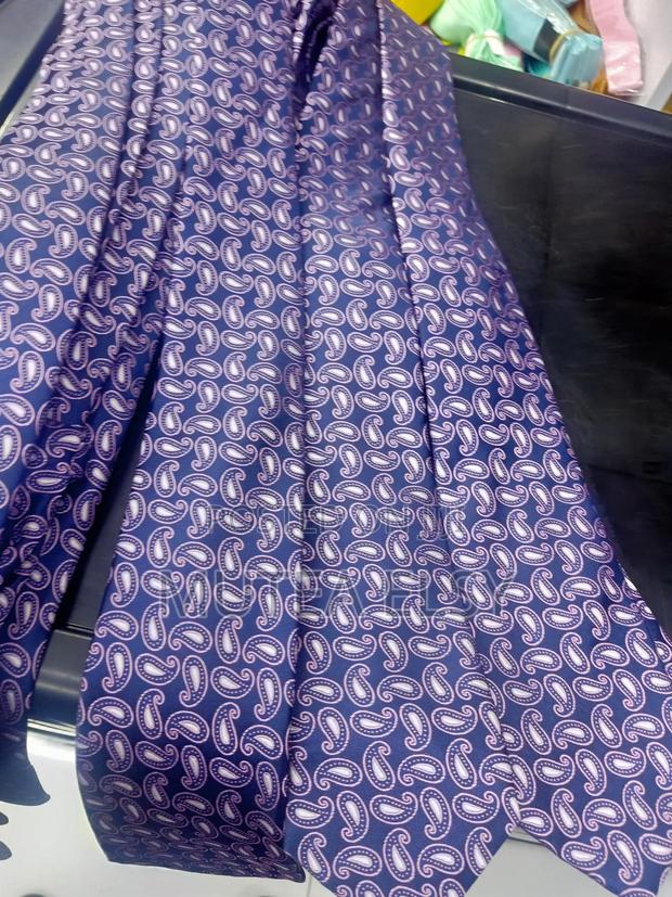 Navyblue Baby Pink Teardrop Executive Tie Sets - thumbnail 3