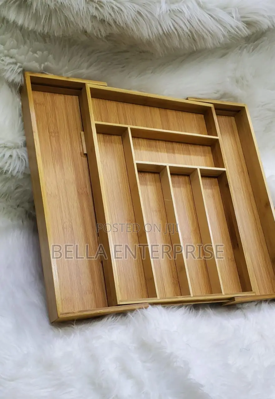 Multifunctional Big Bamboo Expandable Wooden Organizer