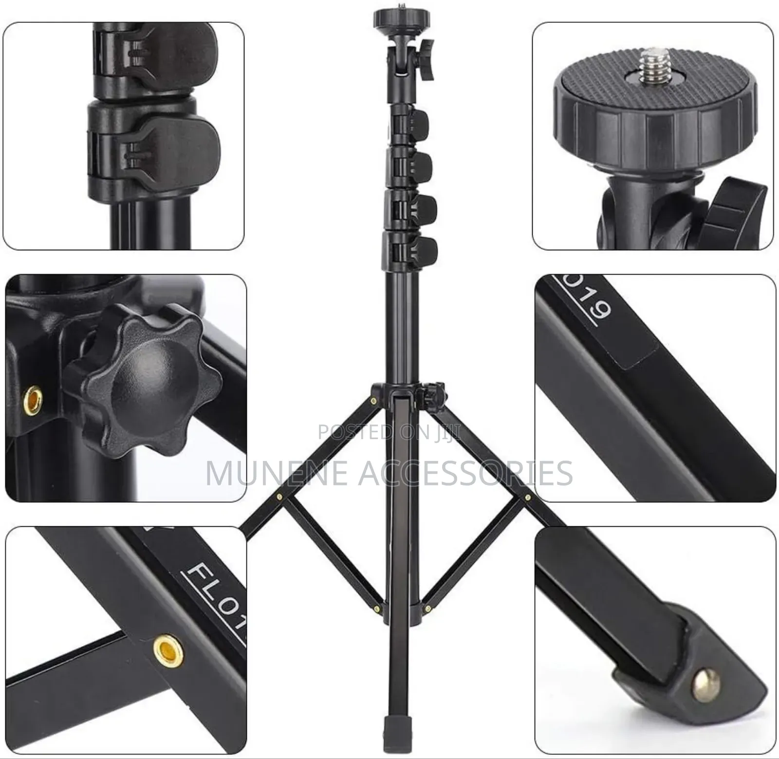 1.6m Alum Mobilephone Adjust Holder Photography Tripod Stand