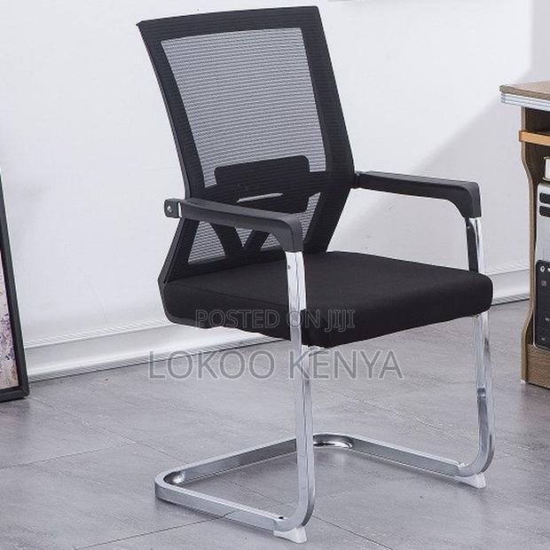 Office Chair: Chrome-Based Visitor Office Chair
