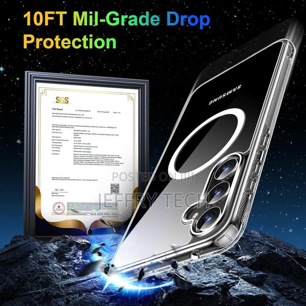 Meifigno Samsung Galaxy S23 Fe Case Clear Crystal Clear - thumbnail 3