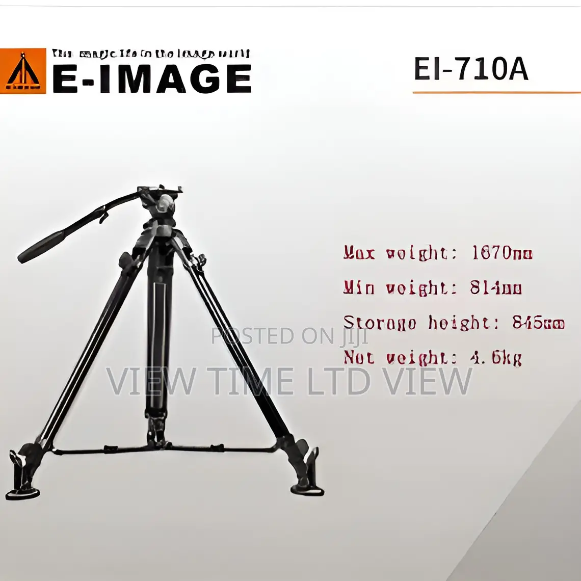 E Image 710a 1.8m Professional Fluid Head Camera Tripod