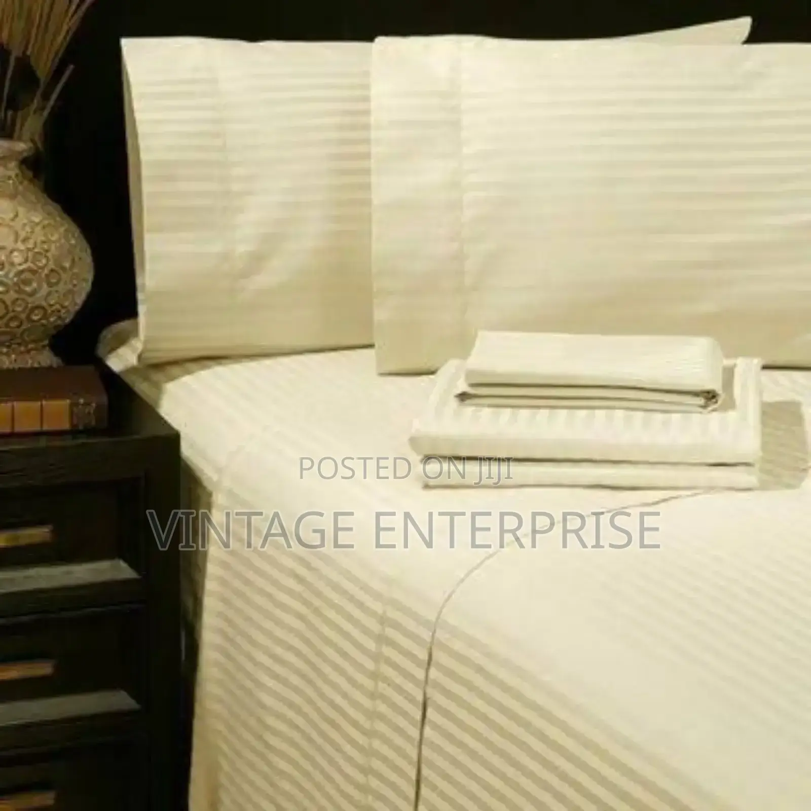 Satin Striped Bedsheets