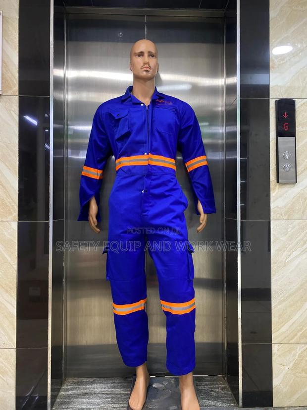 Reflective Overall Branded With Reinforced Cargo Pockets.