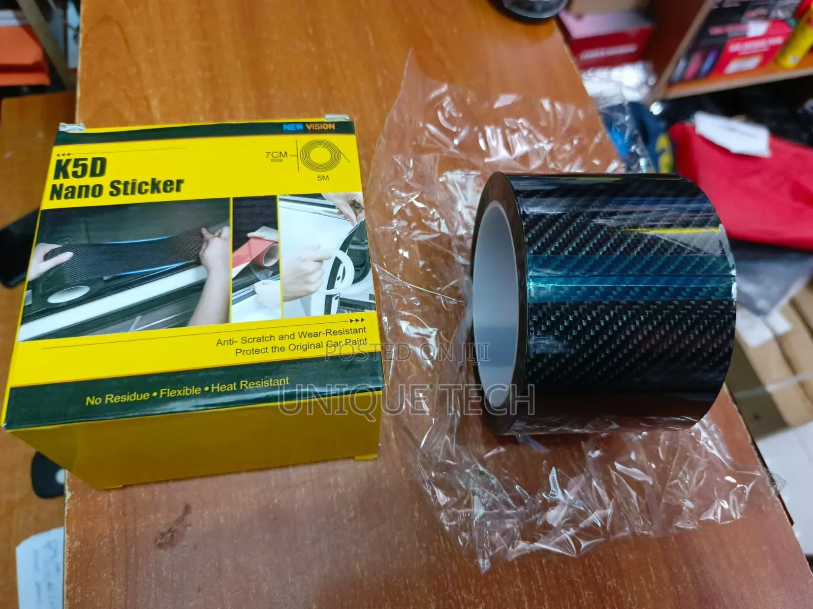 Carbon Fibre Nano Wrap 5m X 7cm – Diy Car Styling Tape