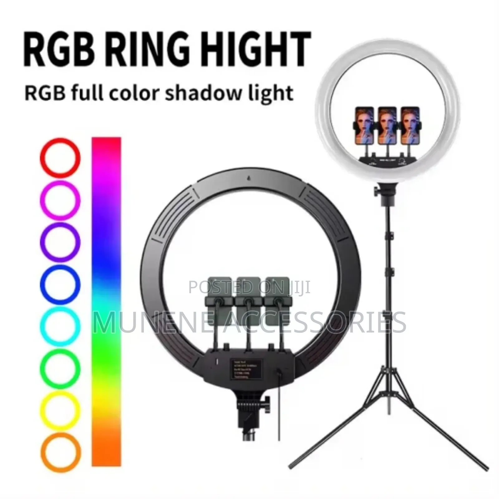 18inch RGB Mj45 Ringlight With 2.1m Tripod Stand With Remote