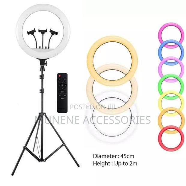 18inch RGB Mj45 Ringlight With 2.1m Tripod Stand With Remote - thumbnail 3