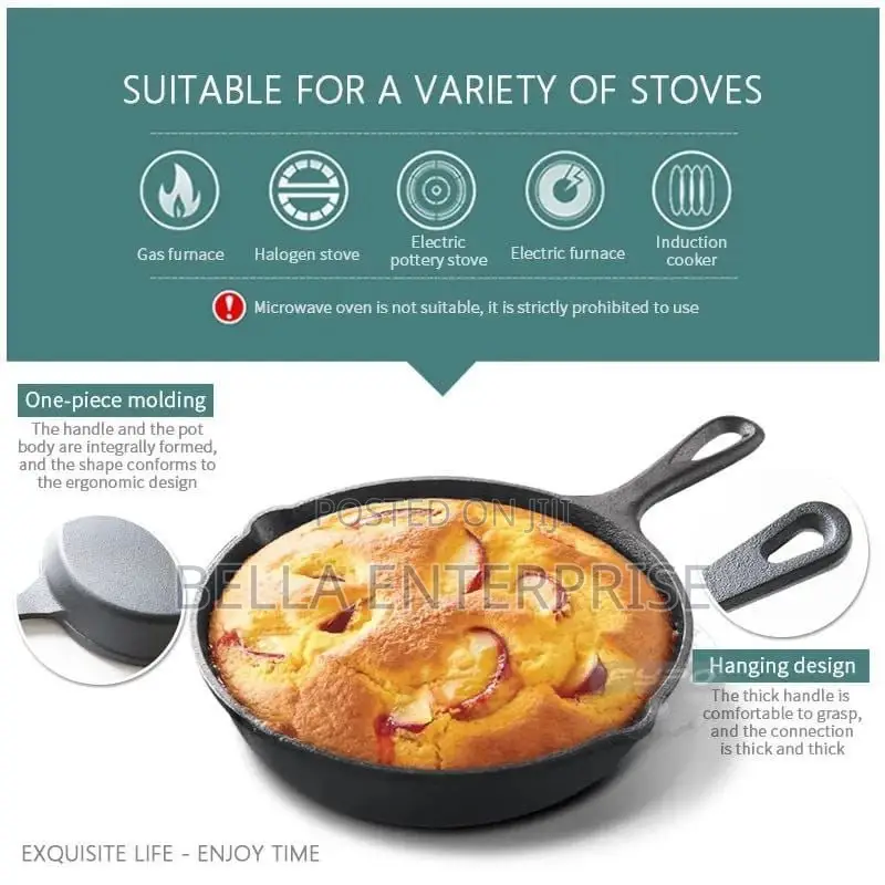 Gas Cooker/Induction Cookware Cast Iron Frying Pan