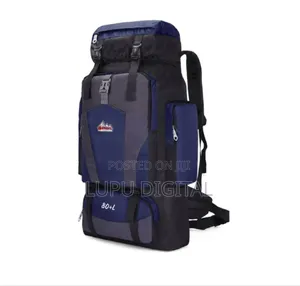 80ltrs Waterproof Unisex Hiking Backpack –