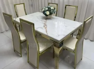 Durable Pure Marble Dining Set