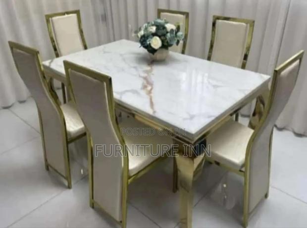 Durable Pure Marble Dining Set
