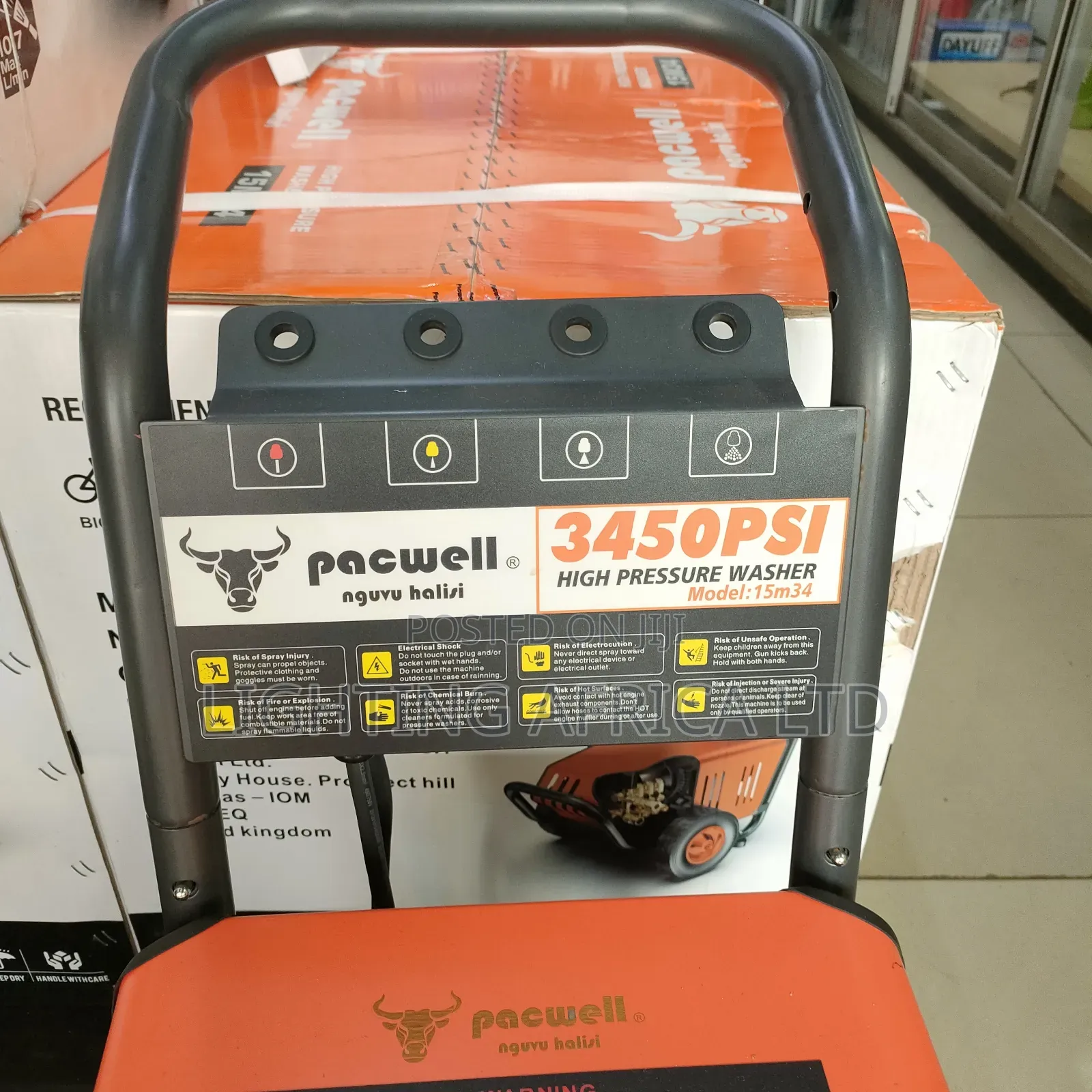 Packwell 3450 Psi High Pressure Electric Car Wash Machine