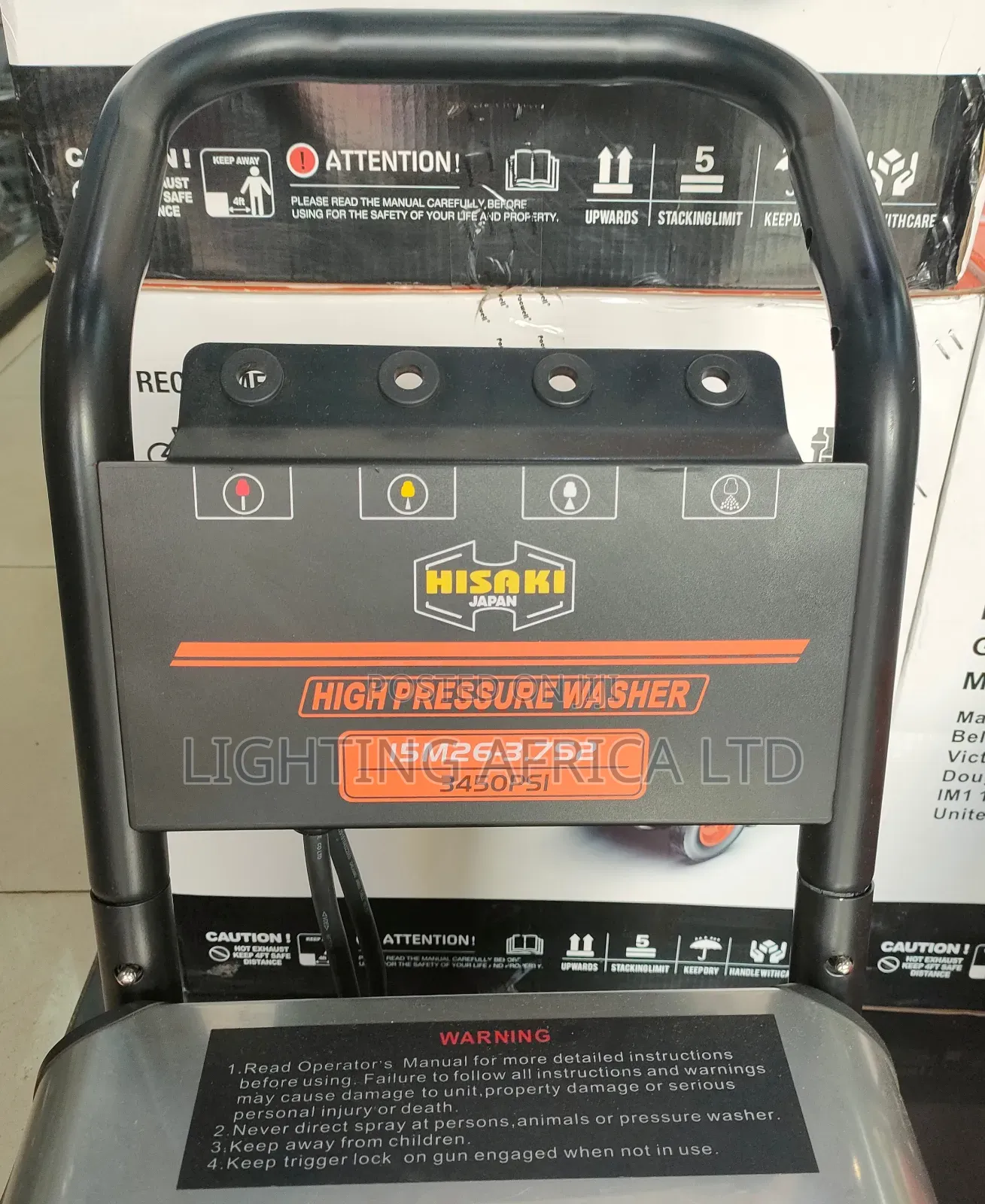Hishaki 3450 Psi Electric Car Wash High Pressure Machine