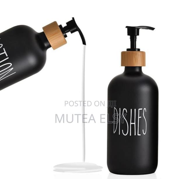 Black White Hand Soap Dispenser - thumbnail 3