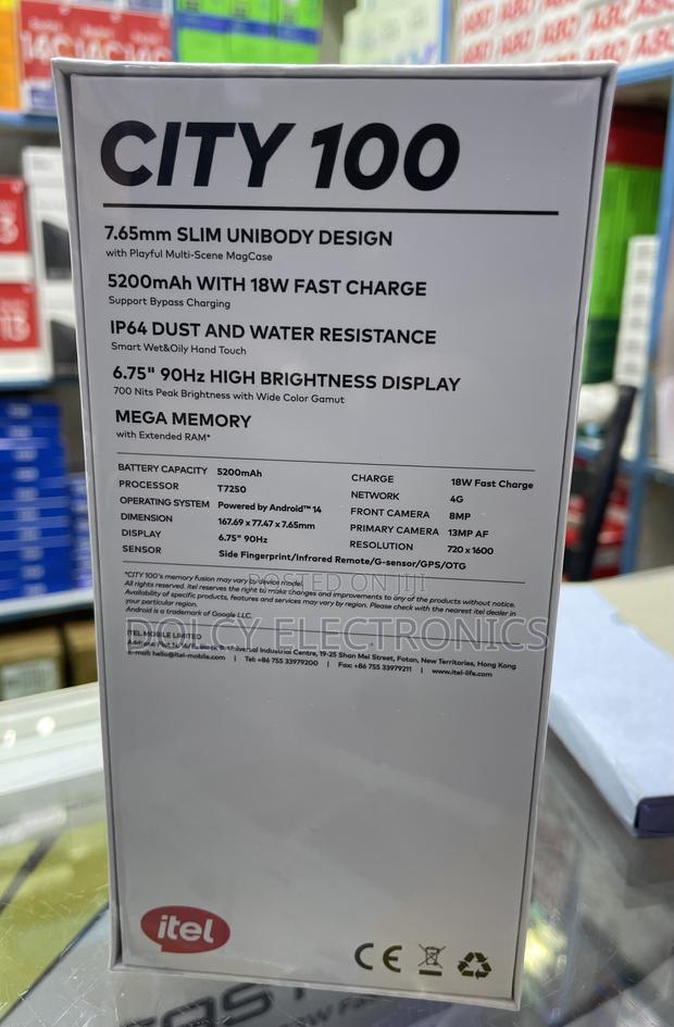 New Itel City 100 128 GB Purple - thumbnail 2