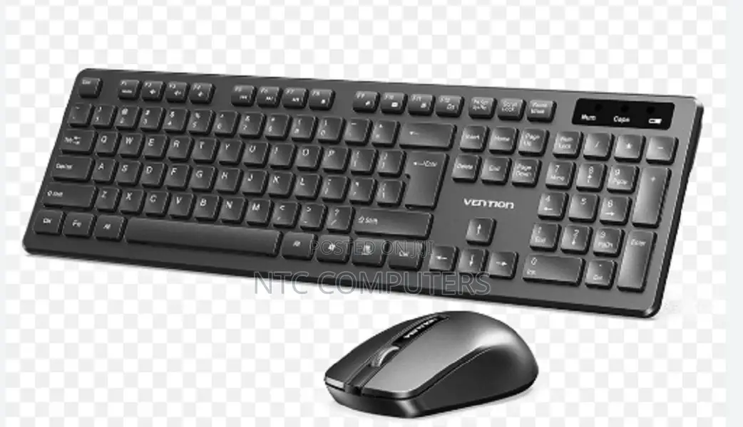Vention Wireless Full-Sized Keyboard and Mouse Combo With Mo