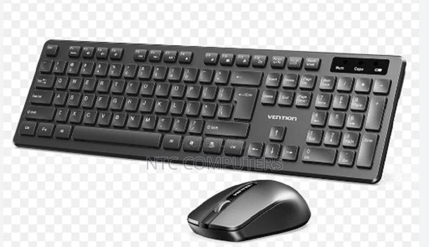 Vention Wireless Full-Sized Keyboard and Mouse Combo With Mo